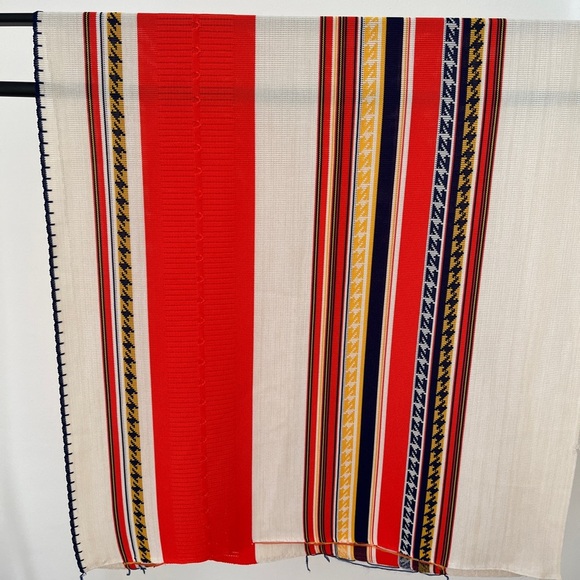 Vintage 1970s Fabric Multicolor stripes - Picture 5 of 7